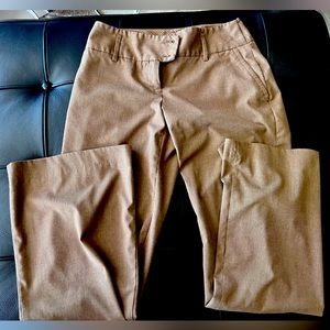 Express flare leg tan trousers